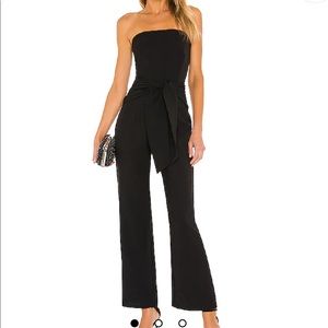 Jordan Tie Waist Jumpsuit in Black